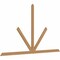 Ekena Millwork Saratoga Timber Gable Bracket, Western Red Cedar, 108"W x 63"H x 1 1/2"D x 3 1/2"F, 14/12 Pitch GBW108X63X0204SAR00SWR - alternate 4